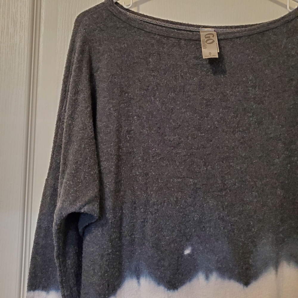 Go Couture Sweater- Grey/White (Size S) - Picture 4 of 14
